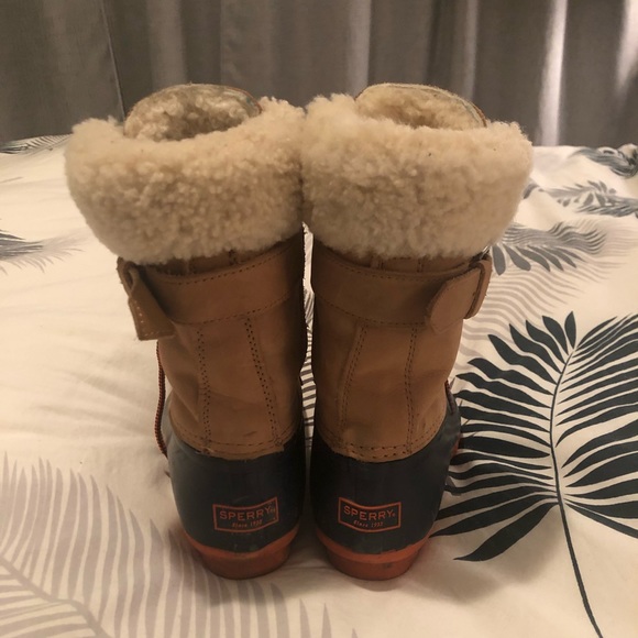 Sperry Women's Topsider Tall Shearling Duck Boots - Picture 3 of 7